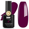 YTD Likomey Gel Nail Polish,1 Pcs 15ml Wine Purple Soak Off UV Nail Gel Varnish,Salon Home DIY Manicure High Pigment Raspberry Deep Plum Gel Polish,CS017