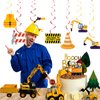 24 Set Construction Hanging Swirls Construction Birthday Party Decorations for Kids Boys Baby Shower Construction Zone Vehicle Truck Party Supplies