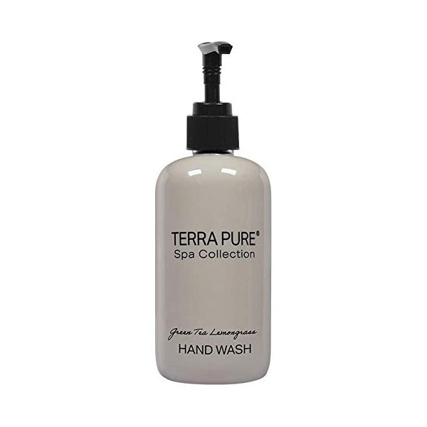 Terra Pure Green Tea Hand Wash | Spa Collection | Hotel Amenities in Pump Bottle | 10.14 oz. / 300 ml (Single Bottle)