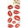 Red Lips Kiss Waterproof Temporary Tattoos Women Men Art Waterproof Stickers Removable Cartoon Tattoo 3D Design Decorations Body Neck Chest Shoulder Legs Arm Back