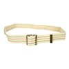 Sammons Preston 50618 Gait Belt with Metal Buckle, 2" Width, 54" Length, Neutral Stripe