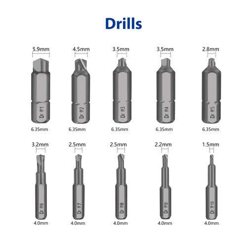 Be91eiter Damaged Screw Extractor Set, 22 PCS Stripped Kit for Broken Bolt All-Purpose HSS Remover Set with Magnetic Extension Bit Holder & Socket Adapter, Silver
