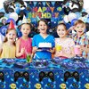 81 Pcs Video Game Party Supplies - 9th Birthday Video Game Party Decor Dinner Plates Napkins Video Game Tablecloth Forks Gaming Party Pack for Kid Boy 9th Birthday Party, Serves 20 (9th)