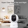 ARENTI 5g Security Camera Indoor, 4MP WiFi Cameras for Home Security, Wired Pet Dog Camera with Phone App 2.4/5Ghz PTZ Baby Monitor, Motion Detection, Auto-Tracking, 2-Way Talk, Night Vision, 2PC