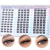 Lash Clusters Natural Eyelash Clusters D Curl Cluster Lashes zanlufly Wispy Individual Lashes Cluster Eyelash Extension 10 12 14MM DIY Lash Extension