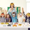Lonfliness 36 Set Jungle Animal Masks Crafts for Kids Safari Animal Mask Paper Art Craft Kit DIY Zoo Face Mask Stickers Masquerade Birthday Dress-Up Party Favors Classroom School Activities Supplies
