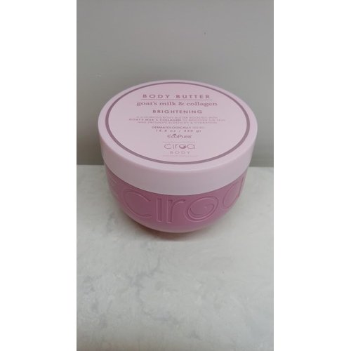 Ciroa, BODY BUTTER, Goat's Milk & Collagen, Dermatologically Tested, 15.8 oz (450gr) Pack of One