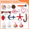 Sotiff 15 Pcs Ferret Toys Include 8 Ferret Rope Chew Toys and 7 Ferret Ball with Bell Toys for Guinea Pigs, Ferret Cage Accessories Durable Knotted Rope Tug Colorful Pompom Ball Toy Gift for Christmas