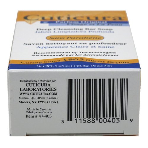 Cuticura Medicated Anti-Bacterial Bar Soap, Original Formula (5.25oz)
