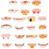 Sumind 22 Pieces Fake Ugly Teeth Halloween Vampire Fangs Teeth Gnarly Teeth Gag Teeth Vampire Denture Funny Teeth Halloween Decoration Theme Costume Party Favors