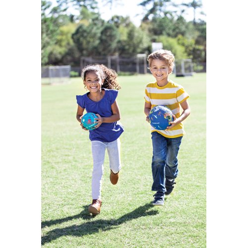 Crocodile Creek Playground Ball - Durable Rubber Ball for Kids Ages 3 and Up - Bouncy Inflatable Ball for Kickball, Indoor Games, and Outdoor Sports - PVC-Free - Dinosaurs Green - 7-inch Diameter