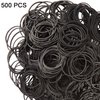 AMUU Rubber Bands black 500pcs #16 Small Rubber Band for Office money School Home size16 Elastic Band 38m m rubber bands