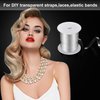 BBTO Clear Elastic Strap Lightweight Elastic Clear Bra Strap for Cloth Sewing Project (16 Yards x 0.12 Inch)