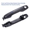 Exterior Door Handle Front Drive Side Compatible with Toyota Camry 2012-2017 Without Keyless Entry,Black