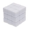 Shapenty 16MM White Acrylic Uniform Blank Dice Cubes for Classroom Board Games, DIY Sticker, Math Counting Teaching, Party Favor, Fun, Alphabet Numbers Puzzle Building Blocks Custom Dice Making, 30PCS