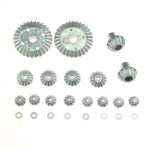 KingVal Replacement 30T 16T 12T 10T Metal Differential Gear Driving Gear RC Parts Combo Compatible with WLtoys 12428 12427 12423 12628 12429 124012 RC Car