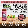 RASPBERRY CHAMPAGNE Vinaigrette Salad Dressing with Champagne Vinegar, Raspberry Puree & Non Gmo Sunflower Oil. Low Sodium, Low Carb, Dairy Free Keto Dressing by Brick House Vinaigrettes (2 pack)