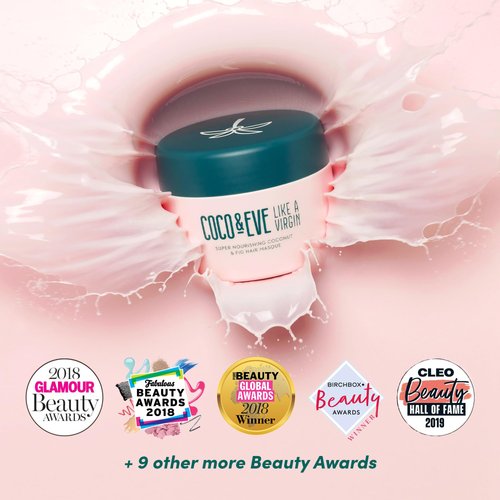 Coco & Eve Like a Virgin Hair Masque - Coconut & Fig Hair Mask for Dry Damaged hair with Shea Butter & Argan Oil for Hair Repair & Hydration | Deep Conditioning Mask Hair Treatment (212 ml)