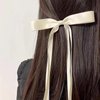 Aimin Hair 10pcs Satin Hair Bows Clips For Women and Girls, Hair Ribbon Hair Bows With Long Tail (Mixed 4 color)