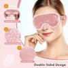 my novel things Ice Face Roller and Cold Eye Mask Compress for Eyes, Warm or Freezer Reusable for Puffiness Wrinkles Lifting Facial SPA Tool for Woman Gifting Ice Pack