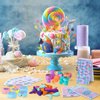 Faccito Mermaid Party Favors Mermaid School Stationery Set Class Reward Gift Notebooks Pencils Sharpener Erasers Stickers Sharpeners Stampers Mermaid Birthday Decoration Supplies (Beautiful,86 Sets)