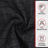HOMERHYME Black Salon Towels, 12 Pack Bulk Hand Towels, Quick Dry Microfiber Hair Towels, Soft Absorbent Gym Towels for Working Out, Bathroom, Spa & Hair Care (Not Bleach Proof) 16'' X 27''