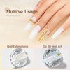SUPWEE Solid Builder Gel for Nail 30g Clear Extension Gel Non Stick Hand, 3d Nail Gel Sculpture Carving Gel Modeling Nail Art Soak Off Manicure DIY At Home