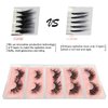 GOO GOO Mink Eyelashes, Middle Long Crossed Cluster Type False Eyelashes 18mm-25mm 5 Styles Multipack Natural Layered Hand Made Strips Siberian 3D Mink Lashes Fluffy Full Fake Eyelashes