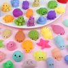 100 Pcs Mochi Squeeze Toys (Random) Kawaii Mochi Squishies Toy for Kids, Mini Soft Stress Relief Toy for Birthday Party Favors, Easter Egg Fillers, Classroom Prize, Pinata Loot Goodie Bag Filler