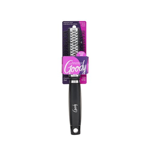GOODY Gelous Grip Round Brush, Black, Purple or Red, 1CT (Color Will Vary)