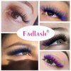 Colored Lash Extensions Mixed Tray Volume Lash Extensions Easy Fan Volume Lashes Blue Lash Extensions Flowering 0.07 Color Lashes Extension (Blue-0.07D-20-25mm)