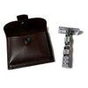 CS-205 Classic Samurai Travel Double Edge Safety Razor Chrome Plated with Free Leather Case