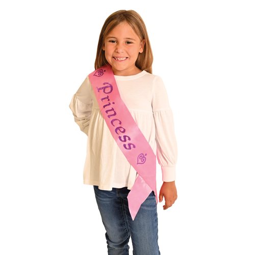 Princess Satin Sash Party Accessory (1 count) (1/Pkg)