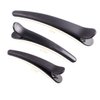 12PCS Matte Black Plastic Metal Alligator Hair Clips Professional Hairdressing Salon Hair Barrettes Duck Bill Teeth Non Slip Clips for Hair Styling and Sectioning (Length -3in)