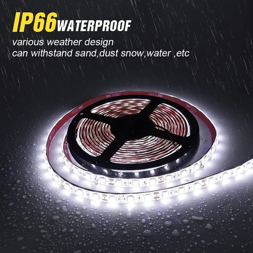 Obcursco Pontoon LED Light Strip, Waterproof Marine LED Light Boat Interior Light Boat Deck Light for Night Fishing. Ideal for Pontoon and Fishing Boat (White)