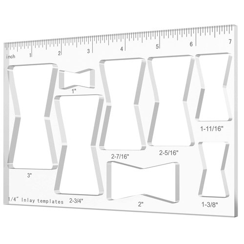 ETFOBMI Router Templates for Woodworking, 8-in-1 Bowtie Jia for Woodworking Router Jig Butterfly Inlay Template Decorative