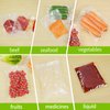 L'ELEF MISTICO Precut Vacuum Sealer Bags for Smaller Food, 100 Pint 6" x 10" BPA Free Food Saver Bags for Sealer, Vacuum Storage Bags for Sous Vide or Meal Prep