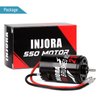 INJORA RC Motor 550 Brushed Waterproof Motor for 1:10 RC Crawler Axial SCX10 AXI03007 JL 90046 TRX4 TRX6 RC Car Boat (21T)