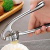 Premium Garlic Press & Herb scissors, Easy to Squeeze Handle - Garlic Presses, Garlic Peeler, Garlic Crusher, Herb Stripper - 7 Pieces Garlic Mincer- Multipurpose Five blade kitchen salad scissors