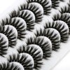 SYlashes False Eyelashes 16mm Faux Mink Lashes Fluffy Thick Crossed Soft Luxury Volume Fake Lashes 10 Pairs Pack