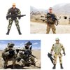 Nasidear 14 Pack Army Men and SWAT Team Soldiers Action Figures,Soldiers Action Figures Playset with 14 Design Military Weapons Accessories, for Kids Child Boys Girls