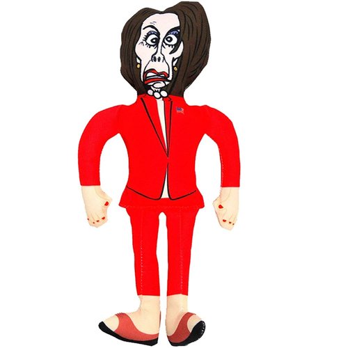Republican Dogs Nancy Pelosi Novelty Dog Chew Toy Political Parody Doll Includes Squeaker Made with Durable Polyester Triple Stitching