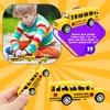 8 Pcs School Bus Toy Pull Back School Bus Yellow School Bus for Boys Girls Kids Birthday Gifts Classroom Rewards, 3 Style