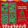 Partywind Glow Christmas Party Decorations, Luminous Christmas Temporary Tattoos for Kids Stocking Stuffers, Xmas Holiday Decorations Party Favors Supplies Games for Boys and Girls (4 Sheets)