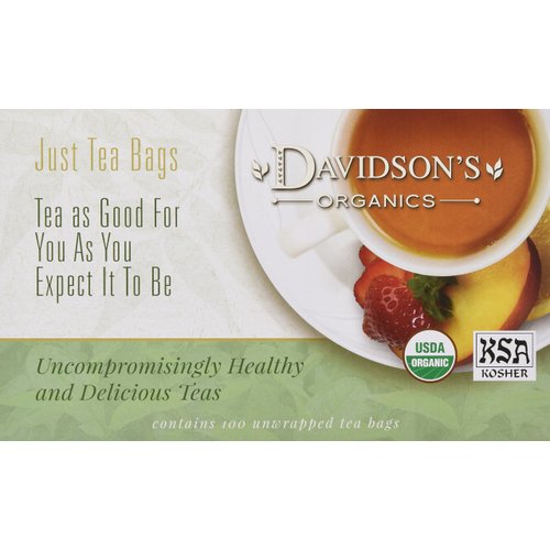 Davidson's Organics, Formosa Oolong, 100-count Unwrapped Tea Bags