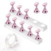 Makartt Nail Stand for Nails Art Display Practice Nail Holder for Painting Nails Stand for False Nail Press On Designs Magnetic Fake Nail Holder with 1M Double-sided Tape For Home DIY Salon Supplies