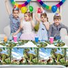 Tyrannosaurus rex Party Tableware Set,20 Plates and 20 Napkins and Tablecloth71 '' x 42 '' Jurassic Dinosaur Party Supplies ForKids Birthday Party Supplies