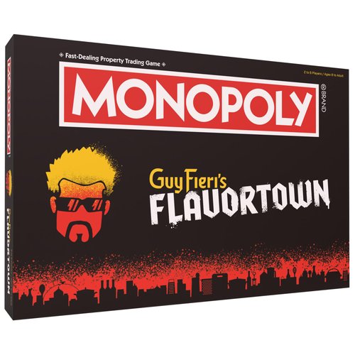 Monopoly: Flavortown Board Game, Featuring '68 Chevy Camaro, Knuckle Sandwich Coin and More, Buy, Sell, Trade Guy Fieri’s Restaurants, Build Your Own Culinary Empire, Officially Licensed Merchandise