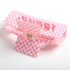Hzaiwy Checkered Hair Clip, Pack of 1, Vintage Checkered Claw Clips Cellulose Acetate Banana Clips, Nonslip Banana Hair Clamp for Women Girls (Pink,L)