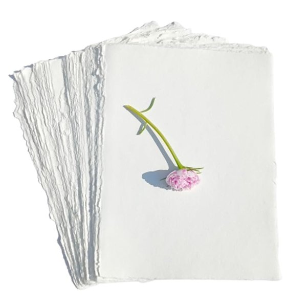 Mixed Media Loose Leaf Paper for Watercolor, Writers, Invitations, Crafts - Thick 150 GSM Ivory White-501-12x15-100